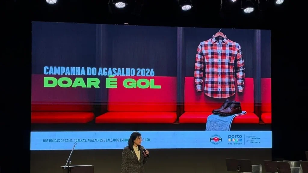 Porto Alegre lança Campanha do Agasalho 2026 com tema inspirado na Copa do Mundo Porto Alegre lança Campanha do Agasalho 2026 com tema inspirado na Copa do Mundo