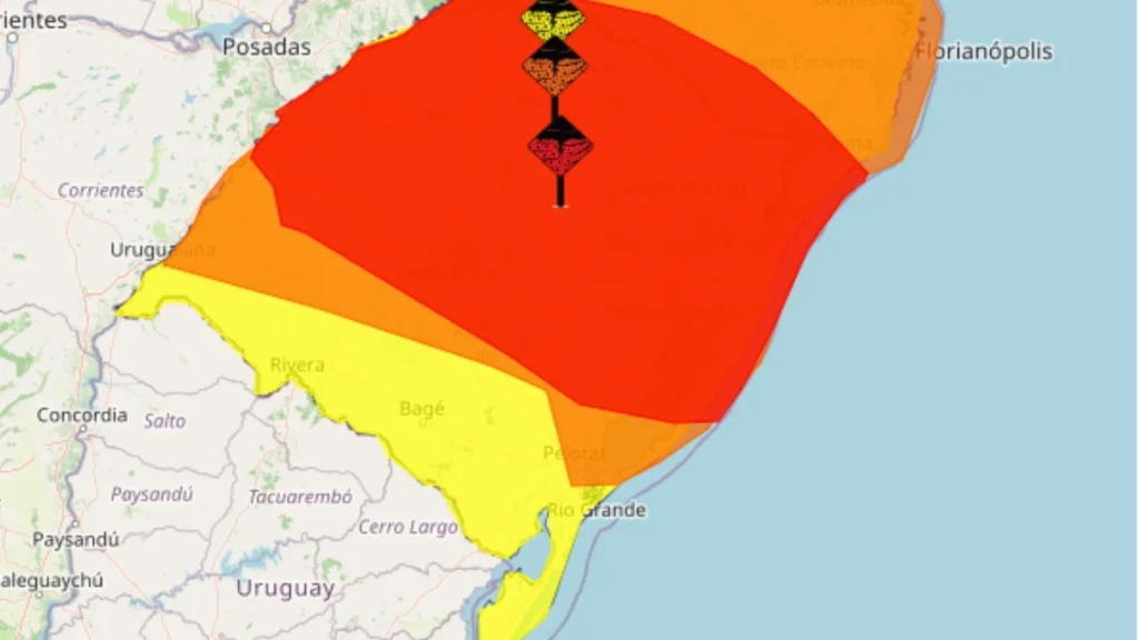 Alerta Vermelho no RS: Tempestade com Ventos de Mais de 100 km/h Pode Causar Danos Graves Alerta Vermelho no RS: Tempestade com Ventos de Mais de 100 km/h Pode Causar Danos Graves